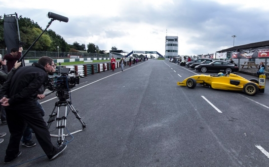 Filming at Mondello Park for "Inside I'm Racing", a movie about a young autistic boy fascinated with Motorsport.